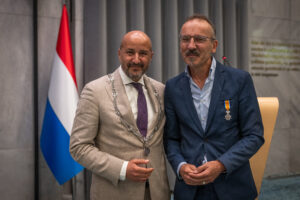 Burgemeester Marcouch en Griffier Jozef Kersten
